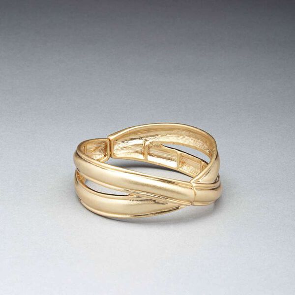 Worn Gold Cuff Bracelet image number null