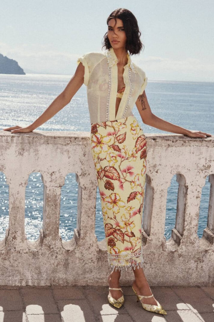Woman in floral dress TEST MARIA