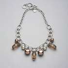 Collana girocollo con perline verdi e marroni, , small