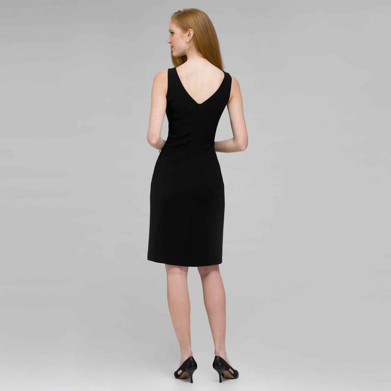 Platinum V Neck Suit Dress, , large
