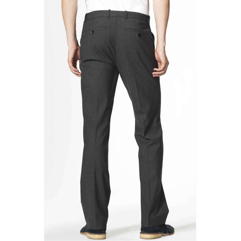 Basic Leg Trousers, Grey, large