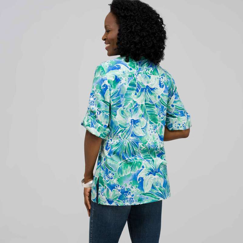Button Front Shirt, , large