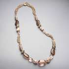 Collana rosa e marrone, , small